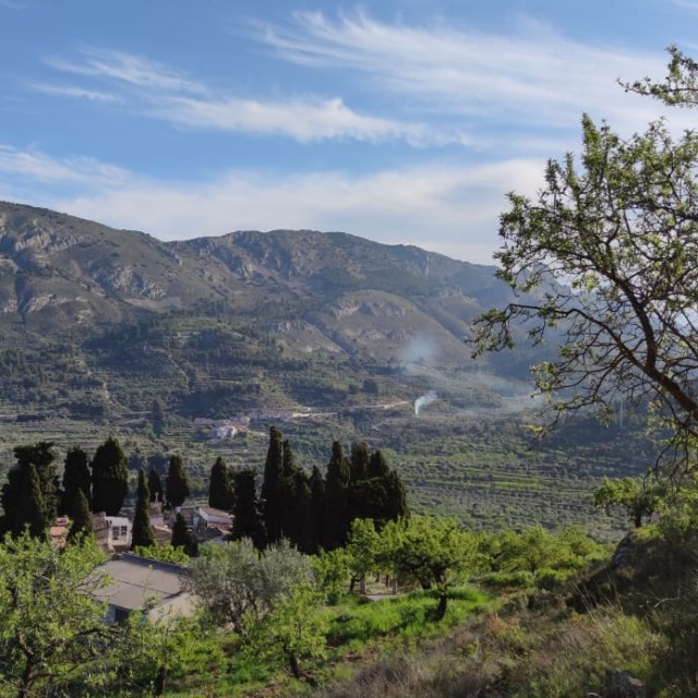 Sierra Serrella desde Alcoleja